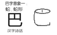 巴字意象一：蛇形